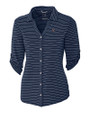 Virginia Cavaliers Cutter & Buck Academy Elbow Sleeve Womens Top Liberty Navy Mannequin