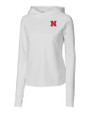 Nebraska Cornhuskers Cutter & Buck Womens Traverse Sweatshirt Hoodie White Mannequin