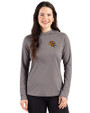 San Francisco 49ers NFL Helmet Cutter & Buck Prospect Recycled Featherlight Stretch Womens Hooded Pullover Elemental Grey Front