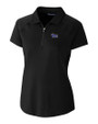 Pitt Panthers Cutter & Buck Forge Stretch Womens Short Sleeve Polo Black Mannequin