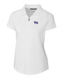 Pitt Panthers Cutter & Buck Forge Stretch Womens Short Sleeve Polo White Mannequin
