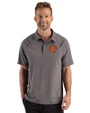 Cincinnati Bengals Historic Cutter & Buck Prospect Recycled Featherlight Stretch Mens Big & Tall Sport Polo Elemental Grey Front