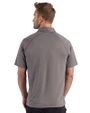 Tampa Bay Buccaneers NFL Helmet Cutter & Buck Prospect Recycled Featherlight Stretch Mens Big & Tall Sport Polo Elemental Grey Back