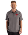 Buffalo Bills Historic Cutter & Buck Prospect Recycled Featherlight Stretch Mens Big & Tall Sport Polo Elemental Grey Front