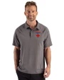 Toronto Blue Jays City Connect Cutter & Buck Prospect Recycled Featherlight Stretch Mens Big & Tall Sport Polo Elemental Grey Front