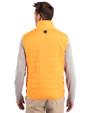 Houston Astros City Connect- Cutter & Buck Rainier Recycled Insulated Puffer Mens Full Zip Vest Satsuma Back