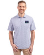 Arizona Diamondbacks City Connect- Cutter & Buck Virtue Recycled Botanical Print Featherlight Pique Mens  Polo Hyacinth Front