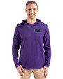 Arizona Diamondbacks City Connect- Cutter & Buck Coastline Recycled Double Peached Mens Hooded Pullover College Purple Front