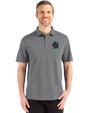 Miami Marlins City Connect- Cutter & Buck Advantage Refresh Epic Confidence Recycled Tri-Blend Pique Mens Polo Elemental Grey Front
