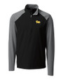 Pitt Panthers Cutter & Buck Response Lightweight Hybrid Quarter Zip Mens Pullover Windbreaker Black Mannequin