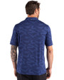 Detroit Tigers City Connect Cutter & Buck Coastline Recycled Double Peached Camo Print Mens Polo Tour Blue Back