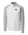 Mississippi State Bulldogs Cutter & Buck Response Lightweight Hybrid Quarter Zip Mens Pullover Windbreaker White Mannequin