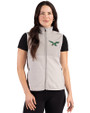 Philadelphia Eagles Historic -  Cutter & Buck Hunts Point Recycled Fleece Womens Hybrid Full Zip Vest Polished Medium Gray Front