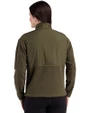 New Orleans Saints Monochromatic Cutter & Buck Hunts Point Recycled Fleece Womens Hybrid Full Zip Jacket Poplar Back