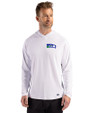 Seattle Seahawks Historic Cutter & Buck Prospect Recycled Featherlight Stretch Mens Hooded Pullover White Front