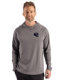 Chicago Bears NFL Helmet Cutter & Buck Prospect Recycled Featherlight Stretch Mens Hooded Pullover Elemental Grey Front