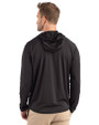 Atlanta Falcons Historic - Cutter & Buck Prospect Recycled Featherlight Stretch Mens Hooded Pullover Black Back