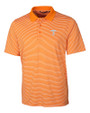 Tennessee Volunteers Cutter & Buck Forge Tonal Stripe Stretch Mens Polo Orange Burst Mannequin