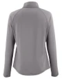 Cleveland Browns Historic Cutter & Buck Prospect Recycled Featherlight Stretch Womens Quarter Zip Elemental Grey Mannequin Back