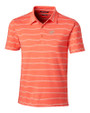 Oklahoma State Cowboys Cutter & Buck Forge Polo Heather Stripe Tailored fit College Orange Mannequin