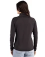 Cincinnati Bengals Mono Cutter & Buck Prospect Recycled Featherlight Stretch Womens Quarter Zip Black Back