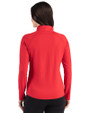 Green Bay Packers Americana Cutter & Buck Prospect Recycled Featherlight Stretch Womens Quarter Zip Red Back