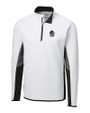 Georgia Bulldogs Cutter & Buck Traverse Colorblock Stretch Quarter Zip Mens Pullover White Mannequin