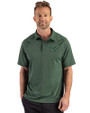 Philadelphia Eagles Historic -  Cutter & Buck Prospect Recycled Featherlight Stretch Mens Sport Polo Hunter Green Front