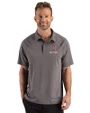 Cleveland Guardians City Connect Cutter & Buck Prospect Recycled Featherlight Stretch Mens Sport Polo Elemental Grey Front