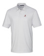 Alabama Crimson Tide Cutter & Buck Pike Double Dot Print Stretch Mens Polo White Mannequin