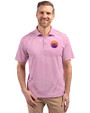 Colorado Rockies City Connect- Cutter & Buck Virtue Recycled Stripe Featherlight Pique Mens Polo Gelato Fuchsia Front