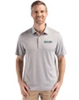 Boston Red Sox City Connect- Cutter & Buck Forge Recycled Fine Line Stripe Four-Way Stretch Mens Polo Polished/White Front
