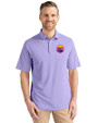 Colorado Rockies City Connect- Cutter & Buck Virtue Recycled Featherlight Pique Mens Polo Hyacinth Front