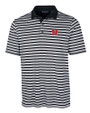 Nebraska Cornhuskers Cutter & Buck Big & Tall Forge Polo Multi Stripe Black Mannequin