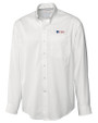 Fairleigh Dickinson Knights Cutter & Buck Epic Easy Care Fine Twill Mens Long Sleeve Dress Shirt White Mannequin
