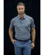 Cutter & Buck Forge Heathered Stretch Mens Polo Charcoal Heather Lifestyle 2