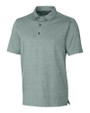 Cutter & Buck Forge Heathered Stretch Mens Polo Hunter Heather Mannequin