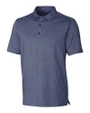 Cutter & Buck Forge Heathered Stretch Mens Polo Indigo Heather Mannequin