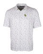 Baylor Bears Cutter & Buck Pike Polo Daub Print White Mannequin