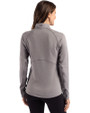 Los Angeles Rams Rivalries Cutter & Buck Peshastin Epic Versatility Recycled Fleece Womens Half Zip Elemental Grey Heather Back