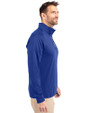 Buffalo Bills Rivalries Cutter & Buck Adapt Recycled Soft Knit Stretch  Mens Big & Tall Quarter Zip Pullover Tour Blue Side