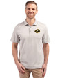 Los Angeles Rams Rivalries Cutter & Buck Virtue Recycled Stripe Featherlight Pique Mens Polo Polished Medium Gray Front