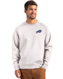 Buffalo Bills Rivalries Cutter & Buck Roam Recycled Buttery-Soft Knit Mens Crew Neck Pullover Solitare Front