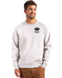 New York Jets Rivalries Cutter & Buck Roam Recycled Buttery-Soft Knit Mens Crew Neck Pullover Solitare Front