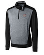 Mississippi State Bulldogs Cutter & Buck Big & Tall Replay Half Zip Black Mannequin