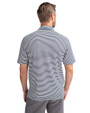 Tennessee Titans Americana -  Cutter & Buck Virtue Recycled Stripe Featherlight Pique Mens Big & Tall Polo Navy Blue Back
