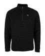Wake Forest Demon Deacons Cutter & Buck Mens Coastal Half-Zip Black Mannequin