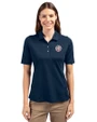 Tennessee Titans Americana -  Cutter & Buck Virtue Recycled Featherlight Pique Womens Polo Navy Blue Front