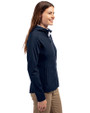 Tennessee Titans Mono -  Cutter & Buck Adapt Recycled Soft Knit Stretch Womens Hybrid Full Zip Jacket Navy Blue Side