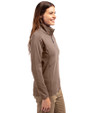 Tennessee Titans Mono -  Cutter & Buck Adapt Recycled Soft Knit Stretch Womens Half Zip Pullover Mushroom Side